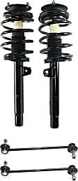 4-Piece Kit Front, Driver and Passenger Side, Lower Suspension Kit, Includes (2) Sway Bar Link and (2) Shock Absorber and Strut Assembly