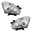 3-Piece Kit Driver and Passenger Side Halogen Headlight, Without bulb(s), OE Replacement, Includes (2) Fender and (1) Headlight