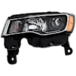 3-Piece Kit Driver Side Halogen Headlight, Includes (1) Fender, (1) Grille Assembly, and (1) Headlight