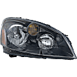 4-Piece Kit Driver and Passenger Side Halogen Headlight, With bulb(s), OE Replacement, Includes (2) Fender and (2) Headlight