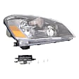 3-Piece Kit Passenger Side HID/Xenon Headlight, Sedan, Includes (1) Fender, (1) Grille Assembly, and (1) Headlight