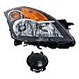 3-Piece Kit Passenger Side Halogen Headlight, Includes (1) Fender, (1) Grille Assembly, and (1) Headlight