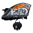 3-Piece Kit Driver Side Halogen Headlight, Includes (1) Fender, (1) Grille Assembly, and (1) Headlight