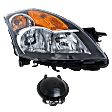 4-Piece Kit Driver and Passenger Side Halogen Headlight, With bulb(s), OE Replacement, Includes (2) Fender and (2) Headlight