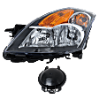 4-Piece Kit Driver and Passenger Side Halogen Headlight, With bulb(s), OE Replacement, Includes (2) Fender and (2) Headlight