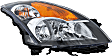 5-Piece Kit Driver and Passenger Side Halogen Headlight, Includes (2) Fender, (1) Grille Assembly, and (2) Headlight