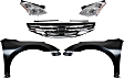 5-Piece Kit Driver and Passenger Side HID/Xenon Headlight, Without bulb(s), Sedan, Includes (2) Fender, (1) Grille Assembly, and (2) Headlight