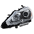 2014 Nissan Altima - 2-Piece Kit Driver Side Halogen Headlight, With bulb(s), OE Replacement,  Includes (1) Fender and (1) Headlight