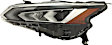5-Piece Kit Driver and Passenger Side LED Headlight, Type 1, Includes (2) Fender, (1) Grille Assembly, and (2) Headlight