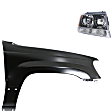 2-Piece Kit Passenger Side Halogen Headlight, With bulb(s), OE Replacement, Includes (1) Fender and (1) Headlight