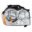 3-Piece Kit Passenger Side Halogen Headlight, With bulb(s), OE Replacement, Includes (1) Fender, (1) Grille Assembly and (1) Headlight