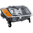 4-Piece Kit Driver and Passenger Side Halogen Headlight, With bulb(s), For Models Without Luxury Group Package, OE Replacement, Includes (2) Fender and (2) Headlight