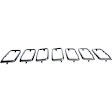 2019 Jeep Grand Cherokee - 5-Piece Kit Front, Driver and Passenger Side Fender, CAPA Certified Includes (2) Fender, (1) Grille Insert, and (2) Headlight