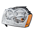 2005 Jeep Grand Cherokee - 3-Piece Kit Grille, Chrome,  Includes (1) Fender, (1) Grille, and (1) Headlight