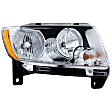 4-Piece Kit Driver and Passenger Side Halogen Headlight, With bulb(s), OE Replacement, Includes (2) Fender and (2) Headlight