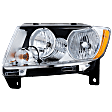 4-Piece Kit Driver and Passenger Side Halogen Headlight, With bulb(s), OE Replacement, Includes (2) Fender and (2) Headlight