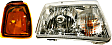 2-Piece Kit Passenger Side Halogen Headlight, With bulb(s), OE Replacement, Includes (1) Corner Light and (1) Headlight