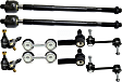 10-Piece Kit Driver and Passenger Side Suspension Kit, Includes (2) Ball Joint, (4) Sway Bar Link, and (4) Tie Rod End