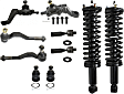 10-Piece Kit Front, Driver and Passenger Side Suspension Kit, Includes (4) Ball Joint, (4) Tie Rod End and (2) Shock Absorber and Strut Assembly