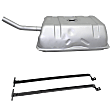 1989 Pontiac Firebird - 2-Piece Kit Galvanized Steel Fuel Tank, With Filler Neck, 14 gallons / 53 liters, GAS, Includes (1) Fuel Tank and (1) Fuel Tank Strap