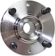 2-Wheel Set Front Wheel Hub, 4 Lugs, With Bearing, FWD, Includes (2) Wheel Hub and (2) Wheel Bearing
