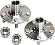 2-Wheel Set Front Wheel Hub, 5 Lugs, With Bearing, Includes (2) Wheel Hub and (2) Wheel Bearing
