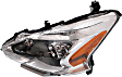 2015 Nissan Altima - 3-Piece Kit Driver and Passenger Side Halogen Headlight, With bulb(s), OE Replacement,  Includes (1) Bumper Cover and (2) Headlight