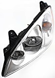 2007 Pontiac G6 - 3-Piece Kit Driver and Passenger Side Halogen Headlight, With bulb(s), OE Replacement,  Includes (1) Bumper Cover and (2) Headlight