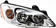 2007 Pontiac G6 - 3-Piece Kit Driver and Passenger Side Halogen Headlight, With bulb(s), OE Replacement,  Includes (1) Bumper Cover and (2) Headlight