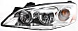 2007 Pontiac G6 - 3-Piece Kit Driver and Passenger Side Halogen Headlight, With bulb(s), OE Replacement,  Includes (1) Bumper Cover and (2) Headlight