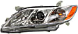 3-Piece Kit Driver and Passenger Side Halogen Headlight, With bulb(s), OE Replacement,, CAPA Certified, Includes (2) Headlight and (1) Bumper Cover