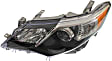 2012 Toyota Camry - 3-Piece Kit, Front Primed Bumper Cover, CAPA Certified, Includes (1) Bumper Cover and (2) Headlight