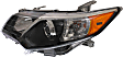 2012 Toyota Camry - 3-Piece Kit, Front Primed Bumper Cover, CAPA Certified, Includes (1) Bumper Cover and (2) Headlight