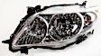 2009 Toyota Corolla - 3-Piece Kit Front Primed Bumper Cover, For Models Without Spoiler Holes, Japan Built Vehicle, CAPA Certified Includes (1) Bumper Cover and (2) Headlight