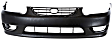 2001 Toyota Corolla - 3-Piece Kit Front Primed Bumper Cover,  Includes (1) Bumper Cover and (2) Headlight