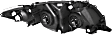 2009-2010 Toyota Corolla - 3-Piece Kit, Front Primed Bumper Cover, For Models With Spoiler Holes, North America Built Vehicle, Includes (1) Bumper Cover and (2) Headlight