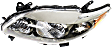 2009-2010 Toyota Corolla - 3-Piece Kit, Front Primed Bumper Cover, For Models With Spoiler Holes, North America Built Vehicle, Includes (1) Bumper Cover and (2) Headlight