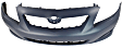 2009-2010 Toyota Corolla - 3-Piece Kit, Front Primed Bumper Cover, Includes (1) Bumper Cover and (2) Headlight