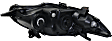 2013 Toyota Corolla - 3-Piece Kit Driver and Passenger Side Halogen Headlight, With bulb(s), North America Built Vehicle, OE Replacement,  Includes (1) Bumper Cover and (2) Headlight