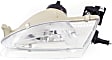 1998 Toyota Corolla - 3-Piece Kit, Front Primed Bumper Cover, Includes (1) Bumper Cover and (2) Headlight