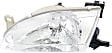 1998 Toyota Corolla - 3-Piece Kit, Front Primed Bumper Cover, Includes (1) Bumper Cover and (2) Headlight