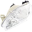 1998 Toyota Corolla - 3-Piece Kit, Front Primed Bumper Cover, Includes (1) Bumper Cover and (2) Headlight