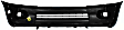 2009 Toyota Tacoma - 3-Piece Kit Front Textured Bumper Cover, 4WD, For Models Without Sport Package, Excludes X-Runner Model (Without Spoiler Type), CAPA Certified  Includes (1) Bumper Cover and (2) Headlight