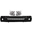 3-Piece Kit, Front Textured Bumper Cover, Includes (1) Bumper Cover and (2) Headlight