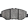 2-Wheel Set Front Brake Disc and Pad Kit, Plain Surface 5 Lugs 281.94 mm Ceramic Pro-Line Series, Includes (1) Brake Pad Set and (2) Brake Disc