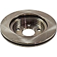 2011-2018 Ram 1500 - 2-Wheel Set Front Brake Disc and Pad Kit, Plain Surface 5 Lugs 336.04 mm Semi-metallic Pro-Line Series, Includes (1) Brake Pad Set and (2) Brake Disc