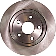 2011-2018 Ram 1500 - 2-Wheel Set Front Brake Disc and Pad Kit, Plain Surface 5 Lugs 336.04 mm Semi-metallic Pro-Line Series, Includes (1) Brake Pad Set and (2) Brake Disc