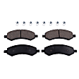 2011-2018 Ram 1500 - 2-Wheel Set Front Brake Disc and Pad Kit, Plain Surface 5 Lugs 336.04 mm Semi-metallic Pro-Line Series, Includes (1) Brake Pad Set and (2) Brake Disc