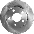 2011-2013 Chevrolet Impala - 4-Wheel Set Front and Rear Brake Disc and Pad Kit, Plain Surface, 5 Lugs, Ceramic, Cast Iron, Pro-Line Series