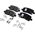 2011-2013 Chevrolet Impala - 4-Wheel Set Front and Rear Brake Disc and Pad Kit, Plain Surface, 5 Lugs, Ceramic, Cast Iron, Pro-Line Series